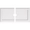 Ekena Millwork Rectangle Architectural Grde PVC Ceiling Medallion, 34"W x 17"H x 3"ID x 11 3/4"C x 1"P, Two-Piece CMP34X17RE2-03000 - alternate 1